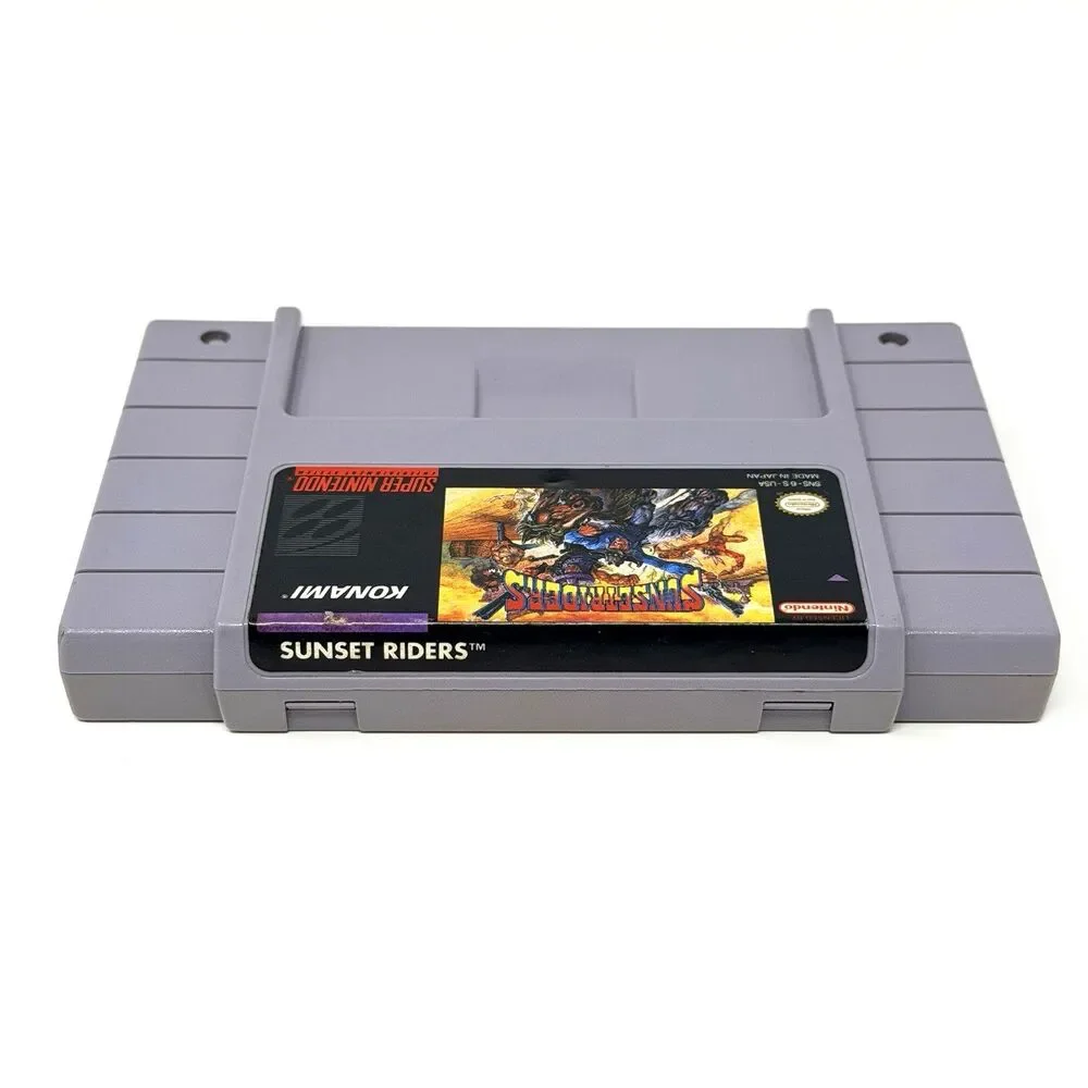 Sunset Riders Super Nintendo SNES 1993 Konami Cartridge Only Tested Authentic